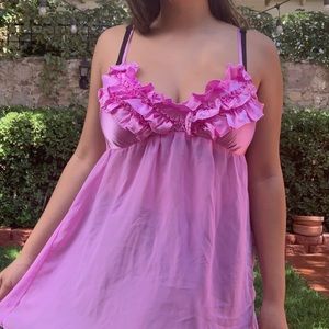 purple babydoll dress